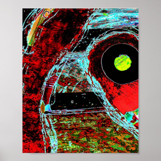 Póster Frequency Serpent – Digital Abstract Energy Poster (Frente)