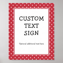 Póster Fresa Berry Sweet | Cumpleaños del texto Personali