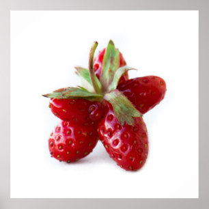 Póster Fresa divertida