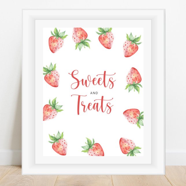 Póster Fresa - dulces y golosinas para la ducha de bebé (Subido por el creador)