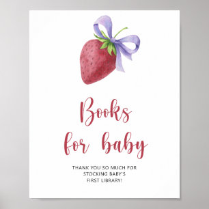 Póster Fresa - libros para bebé