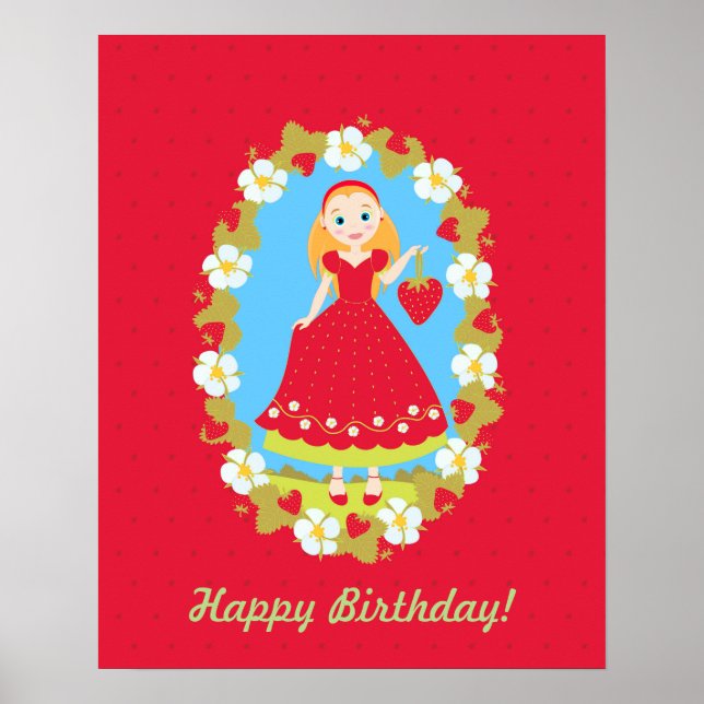 Póster Fresa roja (Frente)