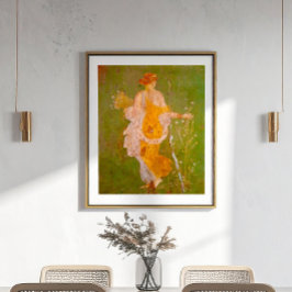 Póster Fresco de Flora en Villa de Ariadna, Pompeya