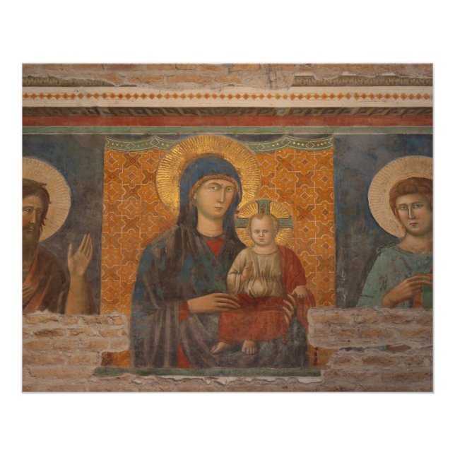 Póster Fresco De Madonna Y Niño (Anverso)