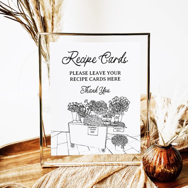 Póster Fresco Del Mercado Tarjetas De Receta Rótulo De Du (Subido por el creador)