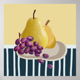 Póster Fresco Pear la vida con un giro moderno