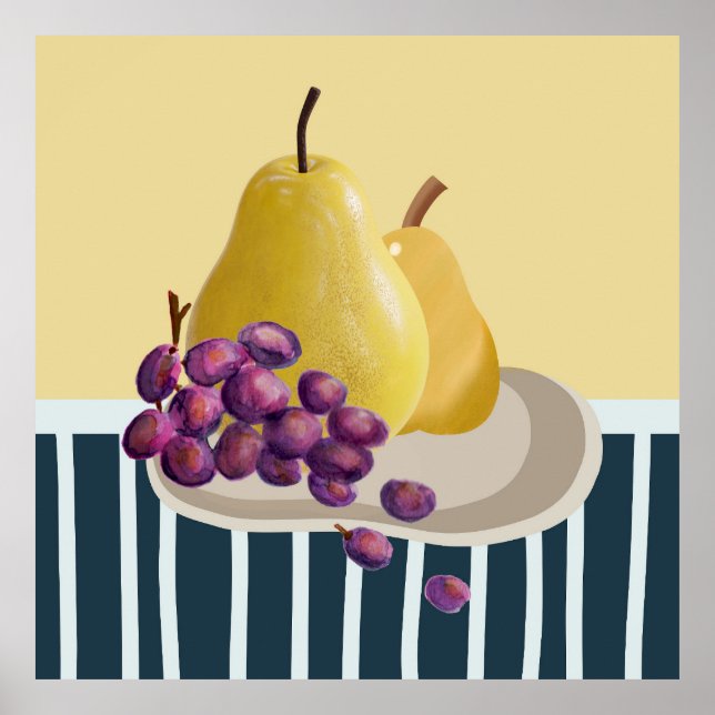 Póster Fresco Pear la vida con un giro moderno (Frente)