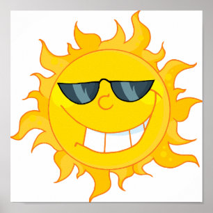 Póster fresco tipo sol sol