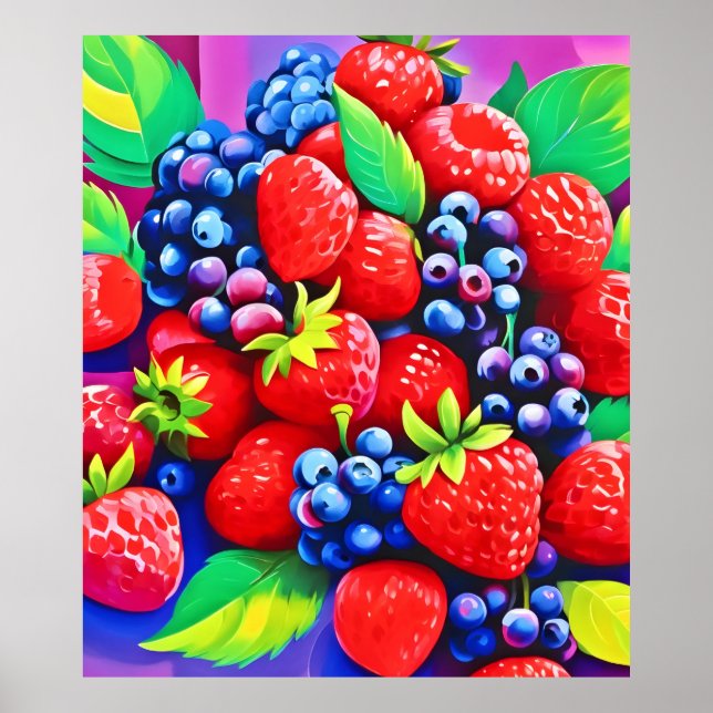 Póster Fresh Berry Bounty (Frente)