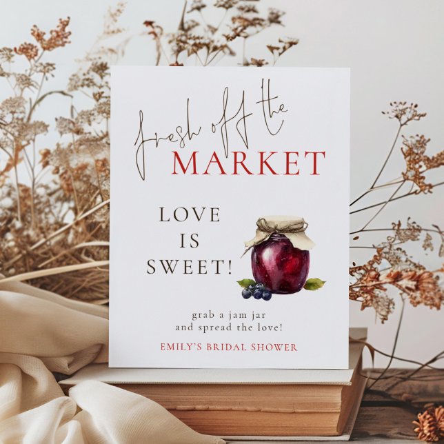 Póster Fresh off the Market Love is Sweet Bridal Shower (Subido por el creador)