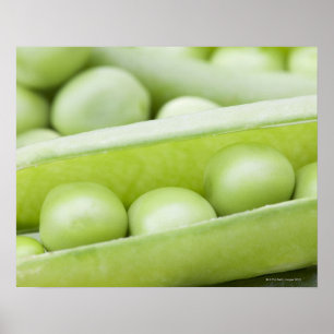 Póster Fresh organic peas
