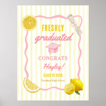 Freshly Graduated Grad Party Printable Welcome