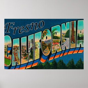 Póster Fresno, California - escenas grandes 2 de la letra