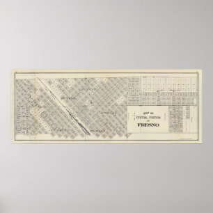 Póster Fresno central, California