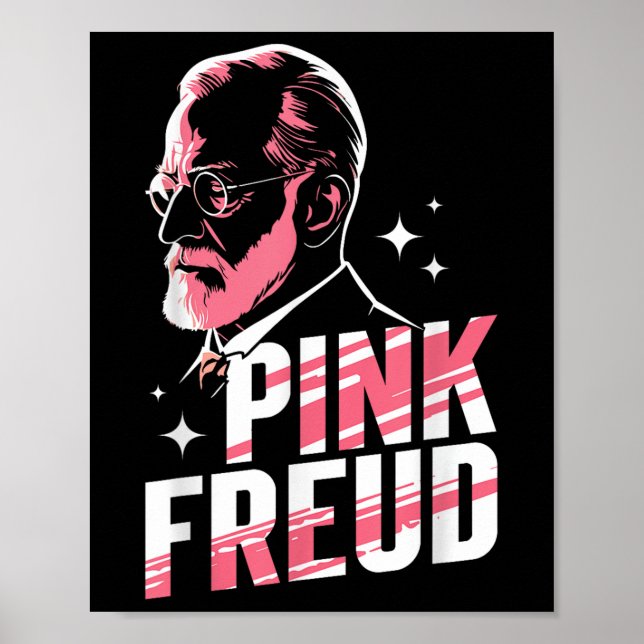 Póster Freudian Pun Psychology Smart (Frente)