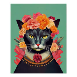 Póster Frida el gato
