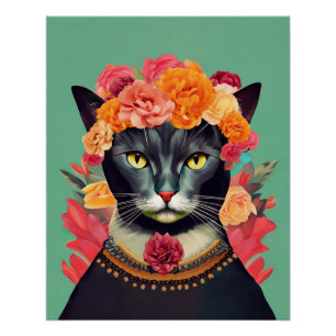 Póster Frida el gato