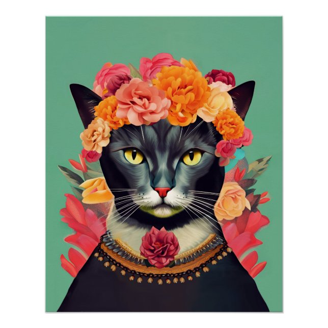 Póster Frida el gato (Anverso)