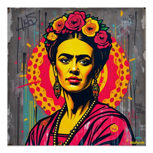 Póster Frida Kahlo-4 (Anverso)