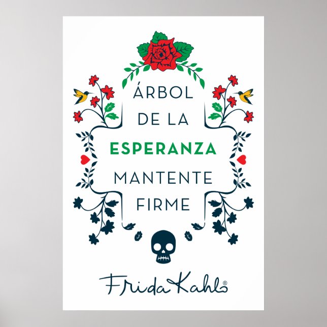 Póster Frida Kahlo | Árbol De La Esperanza (Frente)