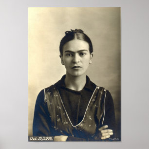 Póster Frida Kahlo Arms Crossed