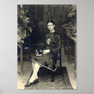 Póster Frida Kahlo asentó