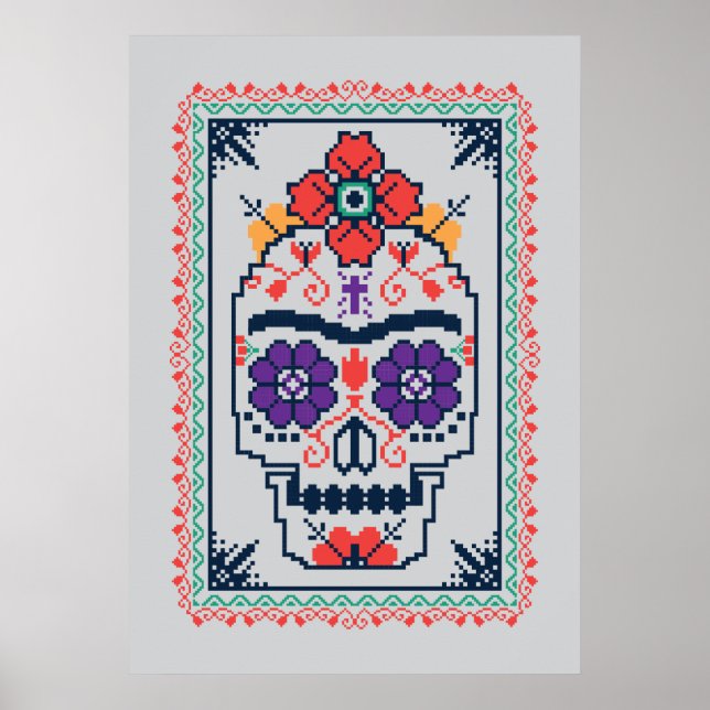 Póster Frida Kahlo | Calavera (Frente)