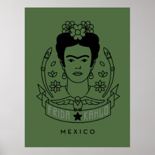 Póster Frida Kahlo   Heroína
