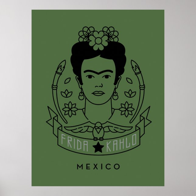 Póster Frida Kahlo | Heroína (Frente)