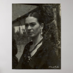 Póster Frida Kahlo in Black