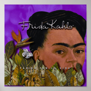 Póster Frida Kahlo Pasion Por La Vida