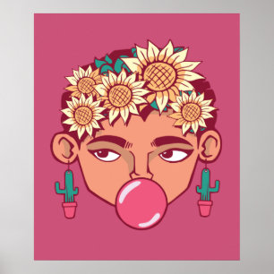 Póster Frida Kahlo Personalizado