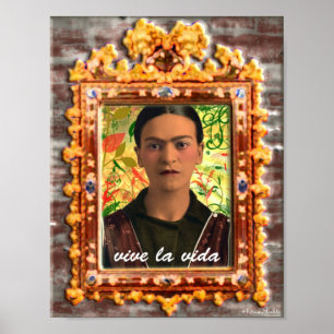 Póster Frida Kahlo Reflejando