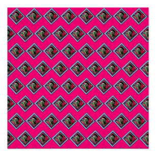 Póster Frida Kahlo Retro Denim Diamond