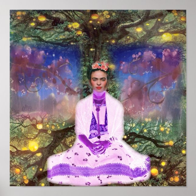 Póster Frida Kahlo - tributo (Frente)
