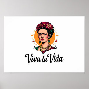 Póster Frida Kahlo Viva la Vida