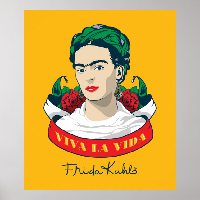 Póster Frida Kahlo | Viva la vida (Frente)