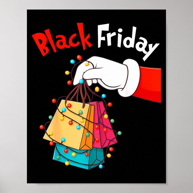 Póster Friday Shopng Squad Christmas Black Shopng Family  (Frente)