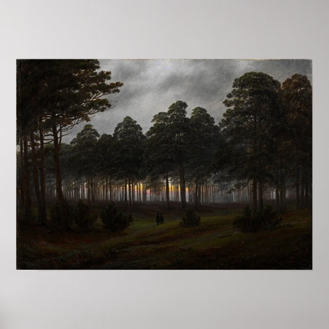 Póster Friedrich - Ciclo diurno, La Noche (Frente)