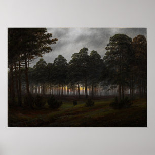 Póster Friedrich - Ciclo Diurno, La Tarde