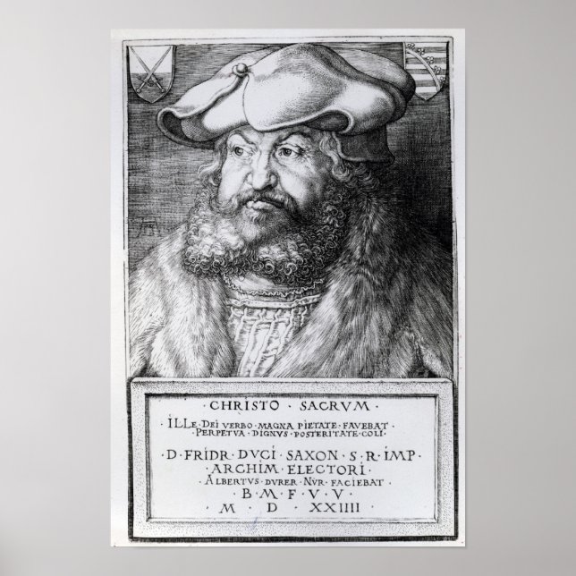 Póster Friedrich III, Elector de Sajonia (Frente)