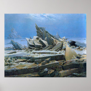 Póster Friedrich - Mar De Hielo