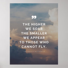 Póster Friedrich Nietzsche Ispirational Quote 