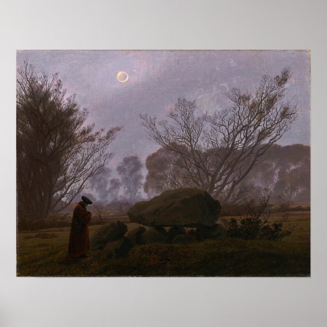 Póster Friedrich - Paseo al crepúsculo (Frente)