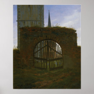 Póster Friedrich - Puerta del patio