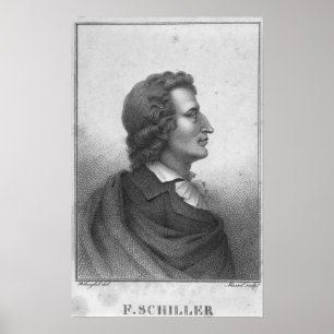 Póster Friedrich Schiller grabado por Massol