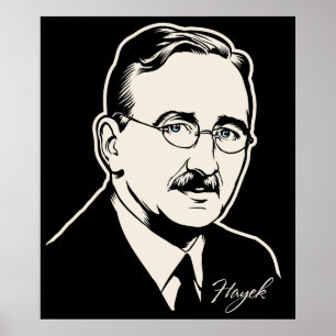 Póster Friedrich von Hayek Print