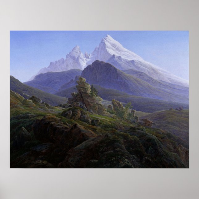 Póster Friedrich - Watzmann (-25) 1824 (Frente)