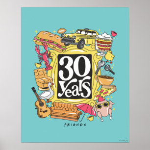 Póster FRIENDS™   30 Años Gráfico