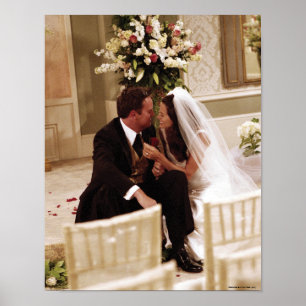 Póster FRIENDS™ Chandler y Monica Casados